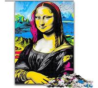 Jigsaws Puzzles 1000 Pieces for Teenagers Gifts Mona Lisa, Challenging Difficult with Fully Interlocking Randomly Shaped Pieces (Size 26x38cm)