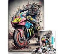 Jigsaws Puzzles 1000 Pieces for Teenagers Gifts Motorcycle Racer Puzzles,Game Toys Every Piece Is Unique - Challenging Family Fun Game (size 75x50cm)