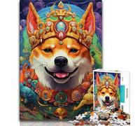 Jigsaws Puzzles 1000 Pieces for Teenagers Gifts Mutant Corgi Teenager Puzzles,Family Entertainment Toys with Matching Poster And Trivia Sheet (size 38x26cm)
