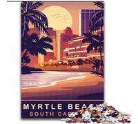 Jigsaws Puzzles 1000 Pieces for Teenagers Gifts Myrtle Beach SC, Learning Educational Toys Unique Birthday And Gifts for Age 14+ 26x38cm