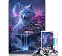 Jigsaws Puzzles 1000 Pieces for Teenagers Gifts Mysterious Fox Adult Puzzles,Decompressing Intellectual Educational Toy Perfect Decoration 50x75cm