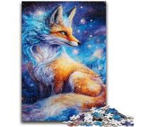 Jigsaws Puzzles 1000 Pieces for Teenagers Gifts Mysterious Fox, Family Activity Unique Home Decor And Gifts for Ages 14+ 26X38CM