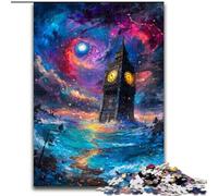 Jigsaws Puzzles 1000 Pieces for Teenagers Gifts Mysterious London Big Ben, Stress Relief Toys Unique Birthday And Gifts for Ages 14+ (Size 50x75cm)