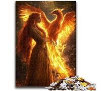 Jigsaws Puzzles 1000 Pieces for Teenagers Gifts Mysterious Phoenix Girl 1000 Piece Puzzle,Educational Games Home Decoration Birthday Present, Gifts, Wall Art (75x50cm)