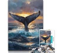 Jigsaws Puzzles 1000 Pieces for Teenagers Gifts Mysterious Whale Adult Puzzles,Decompressing Intellectual Educational Toy Perfect Decoration 26x38cm