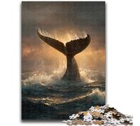 Jigsaws Puzzles 1000 Pieces for Teenagers Gifts Mysterious Whale Learning Educational Toy for Is Ideal As A Gift for The Whole Family 50x75cm