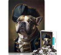Jigsaws Puzzles 1000 Pieces for Teenagers Gifts Napoleon French Bulldog 1000 Pieces for Adults,Decompressing Intellectual Educational Toy Perfect Decoration (size 75x50cm)