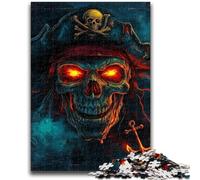 Jigsaws Puzzles 1000 Pieces for Teenagers Gifts Neon Pirate Captain Learning Educational Toy for Is Ideal As A Gift for The Whole Family 26x38cm