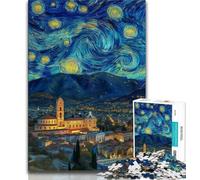 Jigsaws Puzzles 1000 Pieces for Teenagers Gifts Night Sky City Cityscape,Challenging To Complete But Fun And Humorous Birthday Present,Gifts,Wall Art (38x26cm)