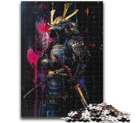 Jigsaws Puzzles 1000 Pieces for Teenagers Gifts Ninja Samurai Oil Painting Stress Reliever Difficult Challenge Is Ideal As Gifts for The Whole Family 50x75cm