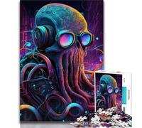 Jigsaws Puzzles 1000 Pieces for Teenagers Gifts Octopus Punk 1000 Piece Puzzle,Educational Stress Relief Toy Gifts for Friends And Family 75x50cm