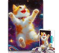 Jigsaws Puzzles 1000 Pieces for Teenagers Gifts Orange Cat Baby 1000 Pieces for Teenagers,Educational Games Home Decoration Birthday Present, Gifts, Wall Art (size 38x26cm)