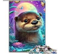 Jigsaws Puzzles 1000 Pieces for Teenagers Gifts Otter Baby, Stress Reliever Difficult Challenge Home Decoration Toys (Size 26x38cm)