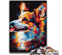 Jigsaws Puzzles 1000 Pieces for Teenagers Gifts Pembroke Welsh Corgi Dog Difficult Hard Gifts for Friends And Family Suitable for And 14 26x38cm