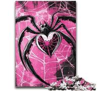 Jigsaws Puzzles 1000 Pieces for Teenagers Gifts Pink Spider 1000 Piece Jigsaw,Unique Birthday And Gifts for Age 14 Years Up (38x26cm)