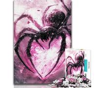 Jigsaws Puzzles 1000 Pieces for Teenagers Gifts Pink Spider Adult Jigsaw,Family Educational Games Home Decoration Gift (size 38x26cm)