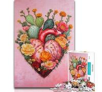 Jigsaws Puzzles 1000 Pieces for Teenagers Gifts Plant Heart Adult Puzzles,Decompressing Intellectual Educational Toy Perfect Decoration 26x38cm