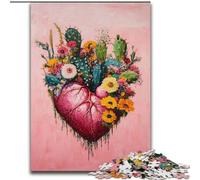 Jigsaws Puzzles 1000 Pieces for Teenagers Gifts Plant Heart,Family Game Stress Reliever Difficult Challenge Suitable for Couples 50x75cm