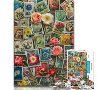 Jigsaws Puzzles 1000 Pieces for Teenagers Gifts Plants And Flowers Collage, Stress Reliever Staycation Kill Time,Enhance Love between Couples for Ages 14+ 38x26cm