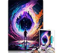 Jigsaws Puzzles 1000 Pieces for Teenagers Gifts Portal Cosmic Space Puzzles,Game Toys Every Piece Is Unique - Challenging Family Fun Game (size 75x50cm)