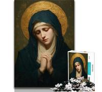 Jigsaws Puzzles 1000 Pieces for Teenagers Gifts Portrait of Mary The Mother,Educational Family Game Suitable for Desktop Decoration 38x26cm