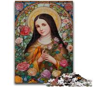 Jigsaws Puzzles 1000 Pieces for Teenagers Gifts Portrait of Mary The Mother for And 14 Years And over Anti-Stress Toys Christmas Birthday Gift 50x75cm