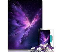 Jigsaws Puzzles 1000 Pieces for Teenagers Gifts Purple Butterfly Adult Jigsaw,Family Educational Games Home Decoration Gift (size 75x50cm)
