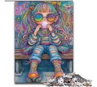 Jigsaws Puzzles 1000 Pieces for Teenagers Gifts Rainbow Girl, Learning Educational for Is Ideal As A Gift for The Whole Family (Size 26x38cm)