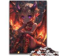 Jigsaws Puzzles 1000 Pieces for Teenagers Gifts Red Dragon Girl Teenager Jigsaw,Vibrant And Unique Design Relaxing & Challenging Puzzle Experience (38x26cm)