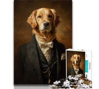 Jigsaws Puzzles 1000 Pieces for Teenagers Gifts Retro Dog Adult Jigsaw,Family Educational Games Home Decoration Gift (size 75x50cm)