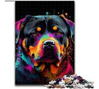 Jigsaws Puzzles 1000 Pieces for Teenagers Gifts Rottweiler Colorful, Learning Educational Is Ideal As A Gift for The Whole Family (Size 50x75cm)