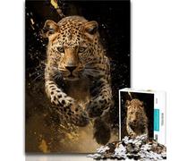 Jigsaws Puzzles 1000 Pieces for Teenagers Gifts Running Cheetah Teenager Puzzles,Decompressing Intellectual Educational Toy Birthday Gift (size 75x50cm)