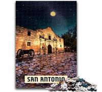 Jigsaws Puzzles 1000 Pieces for Teenagers Gifts San Antonio Teenager Jigsaw,learning Educational for Is Ideal As A Gift for The Whole Family (50x75cm)