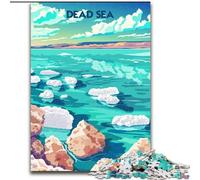 Jigsaws Puzzles 1000 Pieces for Teenagers Gifts Serene Dead Sea Challenging To Complete But Fun And Humorous with Matching Poster And Trivia Sheet (50x75cm) 1000pcs