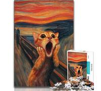 Jigsaws Puzzles 1000 Pieces for Teenagers Gifts Shocked Otter 1000 Piece Jigsaw,Unique Birthday And Gifts for And Age 14 Years Up (size 38x26cm)