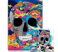 Jigsaws Puzzles 1000 Pieces for Teenagers Gifts Skeleton Art 1000 Piece Jigsaw,Unique Birthday And Gifts for And Age 14 Years Up (size 75x50cm)