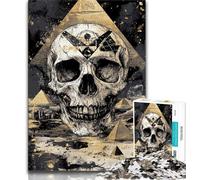 Jigsaws Puzzles 1000 Pieces for Teenagers Gifts Skeleton Art,Learning Educational Toys Family Games Educational Game for Birthday,Chrismas (38x26cm)
