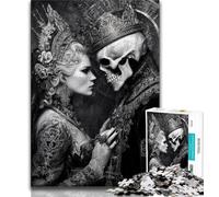 Jigsaws Puzzles 1000 Pieces for Teenagers Gifts Skeleton Couple,Challenging Game for Is Ideal As A Gift for The Whole Family (75x50cm)