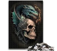 Jigsaws Puzzles 1000 Pieces for Teenagers Gifts Skeletons And Dragons 1000 Piece Puzzle,Educational Games Home Decoration Birthday Present, Gifts, Wall Art (26x38cm)