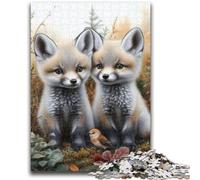 Jigsaws Puzzles 1000 Pieces for Teenagers Gifts Snow Fox Teenager Jigsaw,Vibrant And Unique Design Relaxing & Challenging Puzzle Experience (38x26cm)