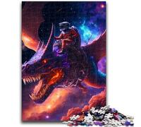 Jigsaws Puzzles 1000 Pieces for Teenagers Gifts Space Dragon Tamer Learning Educational Toy for Is Ideal As A Gift for The Whole Family 26x38cm