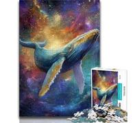 Jigsaws Puzzles 1000 Pieces for Teenagers Gifts Spiritual Whale,Learning Educational Toys Family Games Educational Game for Birthday,Chrismas (38x26cm)