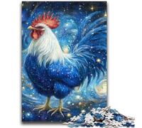 Jigsaws Puzzles 1000 Pieces for Teenagers Gifts Starry Sky Rooster Help The Brain Exercise Addictive Toys to Cultivate Patience A Work of Art 50x75cm