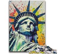 Jigsaws Puzzles 1000 Pieces for Teenagers Gifts Statue of Liberty Difficult Hard Gifts for Friends And Family Suitable for And 14 50x75cm