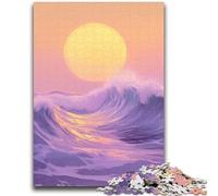 Jigsaws Puzzles 1000 Pieces for Teenagers Gifts Sunset Beach Oil Painting 1000 Piece Puzzle,Educational Stress Relief Toy Gifts for Friends And Family (75x50cm)