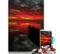 Jigsaws Puzzles 1000 Pieces for Teenagers Gifts Sunset Landscape 1000 Piece Puzzle,Suitable for Desktop Decoration for And Age 14 (size 75x50cm)