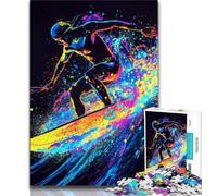 Jigsaws Puzzles 1000 Pieces for Teenagers Gifts Surfer,Toys Educational Games Stress Relieving Unique Home Decor And Gifts 38x26cm