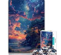 Jigsaws Puzzles 1000 Pieces for Teenagers Gifts Tarry Sky And Colorful Clouds 1000 Piece Puzzle,Educational Stress Relief Toy Gifts for Friends And Family 75x50cm