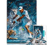 Jigsaws Puzzles 1000 Pieces for Teenagers Gifts Tennis Players,Learning Educational Toys Family Games Educational Game for Birthday,Chrismas (38x26cm)