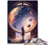 Jigsaws Puzzles 1000 Pieces for Teenagers Gifts The Door to The Unknown Learning Educational Toy for Is Ideal As A Gift for The Whole Family 50x75cm